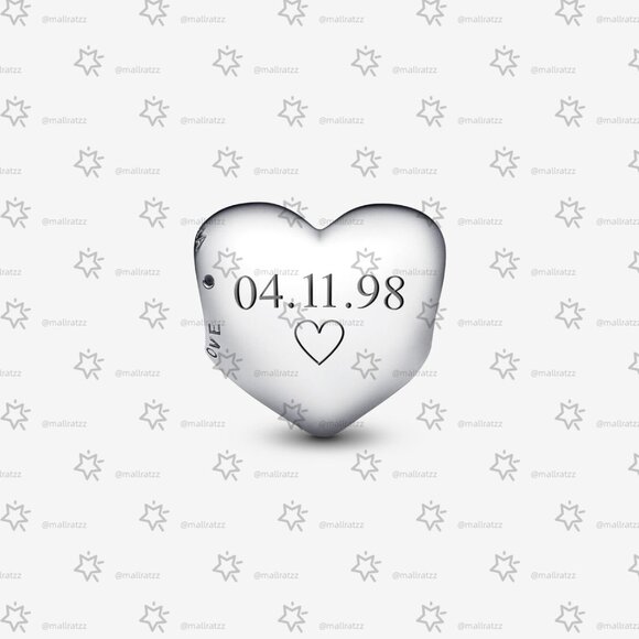 Pandora Be Love Engravable Heart Charm - Picture 2 of 7